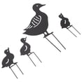 thumbnail image 4 of Estaca decorativa para jardín NikouMX 4 piezas pato de metal, 4 of 8