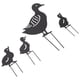 thumbnail image 4 of TKSE Decoración de jardín, 4 estacas Decorativas de Pato de Metal para jardín, diseño Hueco de Animal Lindo, decoración de Pato de Arte de Hierro Negro para Patio, césped y jardín, 4 of 14