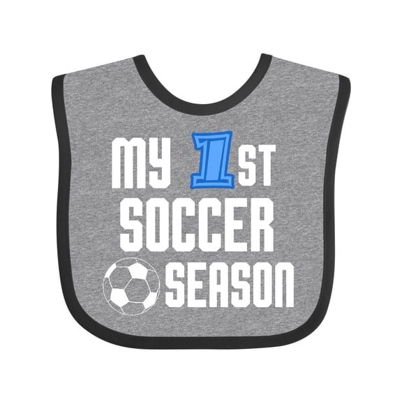 Inktastic My 1st Soccer Season Boys Baby Bib