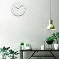 thumbnail image 3 of Elegant 12Inch Decorative Wood Wall Clock No Ticking for Home or Office Decors, 3 of 9