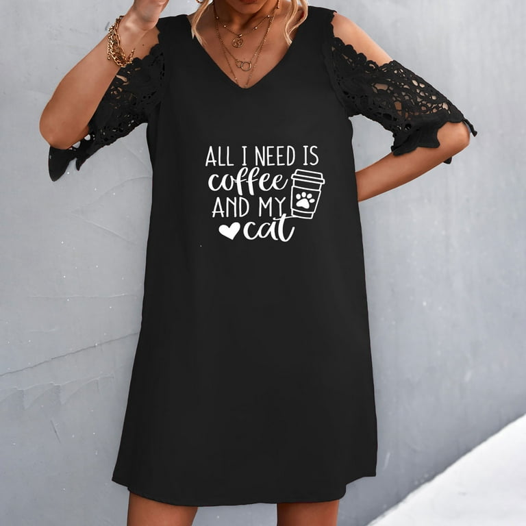 Cold Shoulder Print Mini Round neck T-shirt Cold Shoulder Print Mini Round neck T-shirt