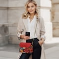thumbnail image 2 of Pzuqiu Colorful Flower Leather Cross Body Bag Lightness Minimalist Quilted Leather Mini Crossbody Purse for Women Versatile Fashion Practical for Daily Use and Travel, 2 of 7