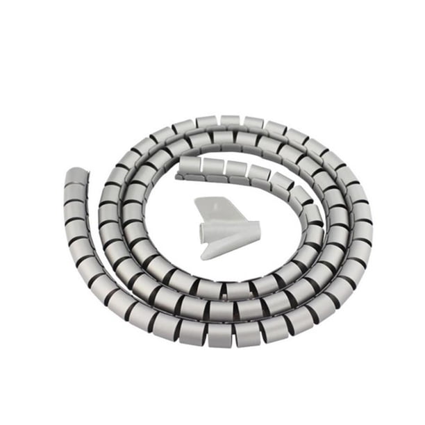 Yuarrent Manguito de gestión de cables Manguito de cable flexible Cubierta de envoltura Organizador Cable Tube Hider para oficina en casa Almacenamiento y organización del hogar No. 4 Yuarrent HA040772-04