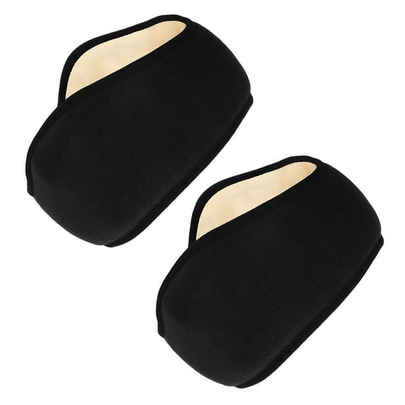 Milisten Black Cotton Ear Muffs Adjustable Headband for Home Use 2Pcs