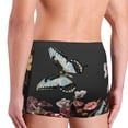 thumbnail image 5 of Balery Butterfly with Fowers Men's Boxer Briefs, Soft and Breathable Cotton Underwear with nylon Waistband-Large, 5 of 9