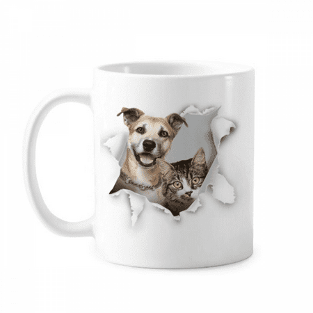 

Animal Paper Break Shock Photo Mug Pottery Cerac Coffee Porcelain Cup Tableware