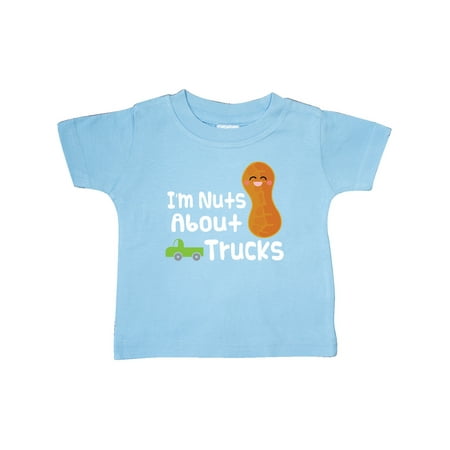 

Inktastic Nuts About Trucks Outfit Boys Gift Baby Boy T-Shirt