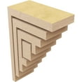 thumbnail image 5 of 2"W x 4"D x 6"H Classic Landon Rough Cedar Woodgrain TimberThane Corbel, Primed Tan, 5 of 6