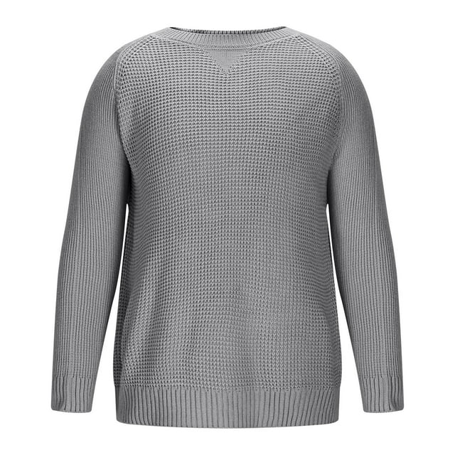 Chandail pour Hommes, Chandail en Tricot à Manches Longues, Col Rond Décontracté pour Chaleur et Tenue Polyvalente
