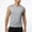 Gray, variant on Men's Tank Tops, Ice-Silk Knit Loose Fit Sleeveless Crew Neck Summer Breathable Sports Tank Top for Men 1.Cool-Touch Poly:Ice-Silk Knit Wicks Sweat So Skin Feels Chill on Hot Days