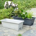 thumbnail image 5 of Práctica jardinera de plástico rectangular para cultivo de verduras, maceta de gran capacidad y duradera, suministros para jardín, 5 of 5