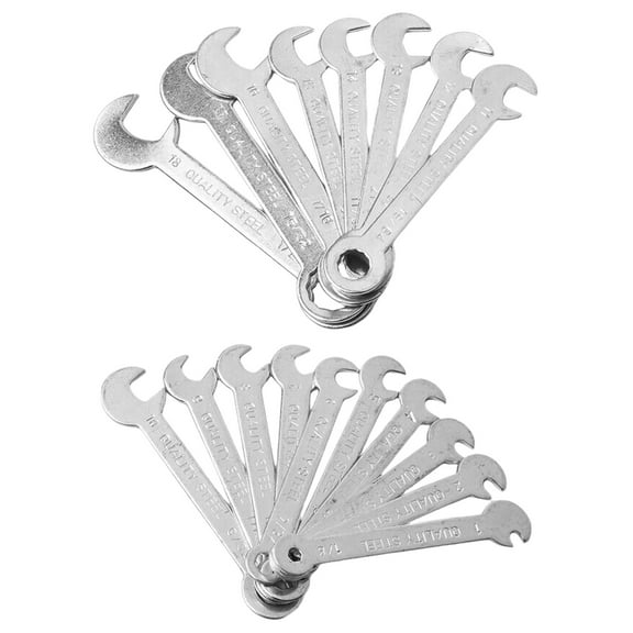 18Pcs 1-18mm Mini Box Wrench Set Open Double Purpose Combination Ratchet Wrench Accessories Portable Spanner Repair Tool