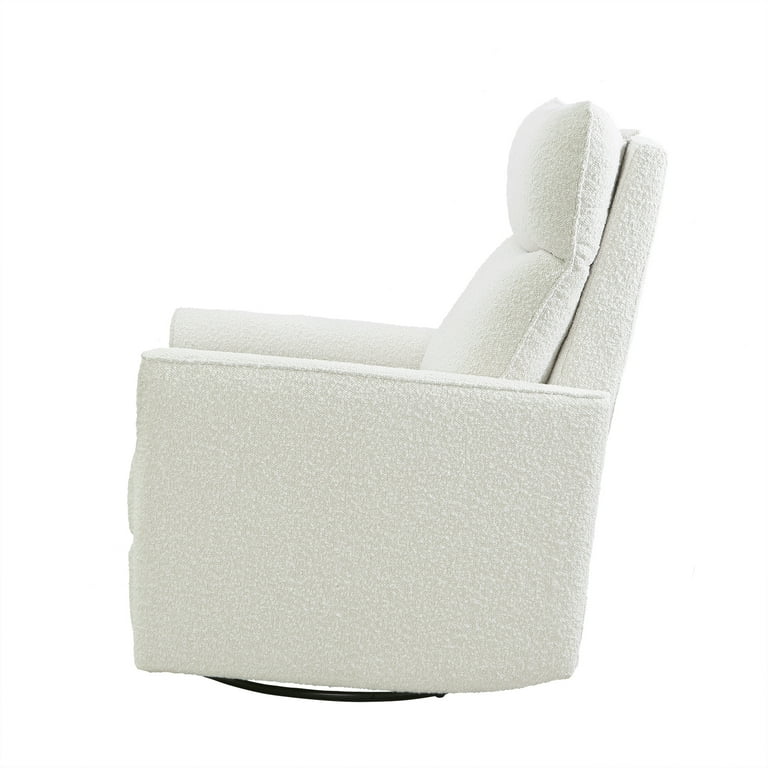 Second Story Home Soho Upholstered Swivel Glider Boucle