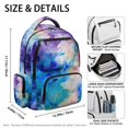 thumbnail image 5 of Chririnla Watercolor Ink Pattern Breathable Backpack with Large Capacity Multi-Pocket Bookbag, Lightweight 17 Inch School Bag for Back to School Casual, 5 of 10