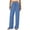 Blue, variant on Nkmbld Womens Linen Pants Wide Leg Drawstring Flowy Plus Size Work Pants Summer Beach Trousers