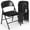 Black, variant on WLLJOY 6 Pack Folding Chairs with Comfortable Cushion, Leather Padded Cushion Chair with Stainless Steel Frame for Home and Office, Gatherings, Black