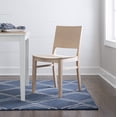 thumbnail image 3 of Linon Darcy Mid-Century Dining Side Chair, Set of 2, Unfinished, 3 of 11