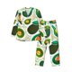 thumbnail image 1 of Balery Green Avocado Pijama para Hombre de Dos Piezas con Manga Larga, Conjunto de Dormir y Descanso Suave con Bolsillos-X-Large, 1 of 7