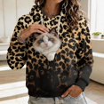 thumbnail image 5 of Hoodie with Cat Dog Pouch Fleece Pet Carrier Hoodies Pet Pouch Hoodie for Women Fleece Kangaroo Pocket Sweatshirt Cuddle Pouch Dog Carrier Hoodie Oversized Comfy Hoodie Sweatshirt, 5 of 5