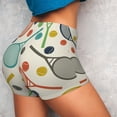 thumbnail image 3 of Yiaed Racket and Tennis Ball Print Women's Athletic Shorts Running Shorts Sporty Short High Waisted Elastic Workout Shorts for Yoga Gym Running & Sports -X-Large, 3 of 6