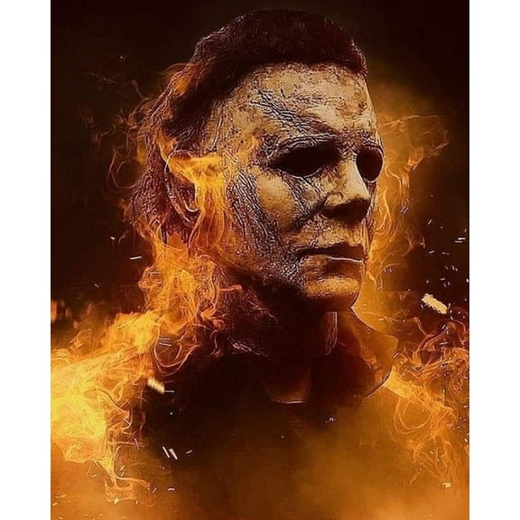 Halloween Killer Diamond Painting Kits for Adults, Diamond Painting DIY 5D Full Drill Diamond Art Kit for Adults Beginner, Diamond Dots Painting Craft for Home Wall Decor 12x16 Inch