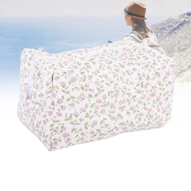 Bolsa de Aseo de Vije, UNA Bolsa de Maquilla Je Acolchada de Organizador Suve Multifuncional Con Cremallera para Mujeres para Cepillos de Maquillaje