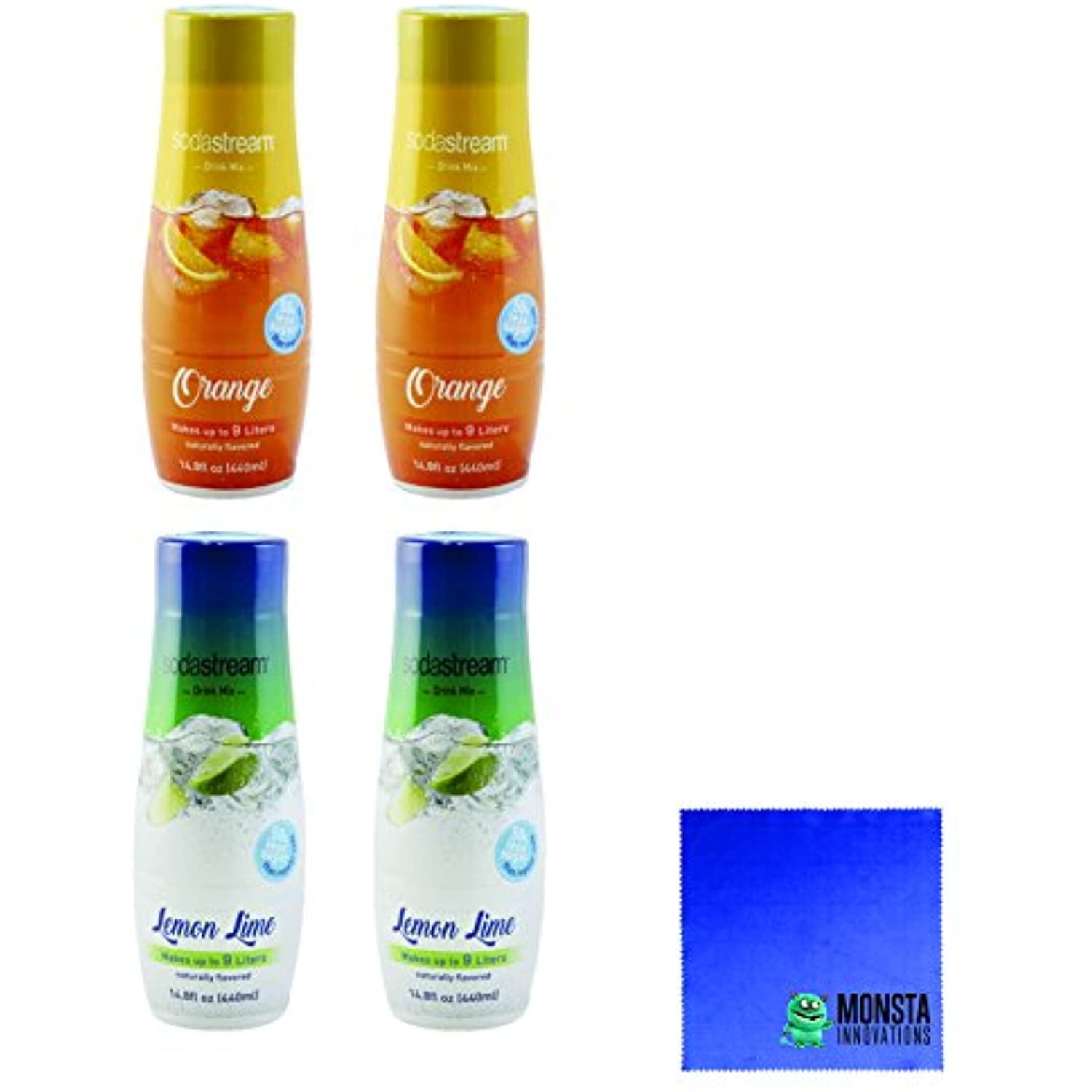 Sodastream 14.8 Fl Soda Summer Flavors Value Bundle 4 Pack