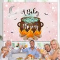 thumbnail image 4 of Moon And Star Pink Helloween Baby Shower Backdrop, 4 of 5