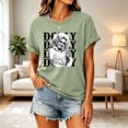 thumbnail image 5 of Dolly Shirt for Women Country Music Graphic Tee Repeated Name Portrait T Shirt Short Sleeve Crew Neck Casual Western Top, 5 of 5