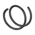 thumbnail image 2 of QIQUWOHUL Double Hoop Nose Ring For Single Piercing Small Thin 8mm Spiral Nose Jewelry For Women Men, 2 of 9