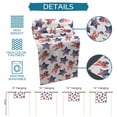 thumbnail image 6 of American Flag Table Runner 72 Inches, 250 Anniversary Freedom Veteran Day Firework Bed Runner Dresser Scarves Tabletop for Indoor Outdoor Parties/Ceremony/Banquet, 14" x 72", 6 of 9