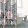 thumbnail image 4 of Waterproof Beautiful Colorful Floral Shower Curtain 72x72 Inch Boho Style Polyester Unique Shower Curtain for Bathroom Hotel Home Decor with 12 Plastic Hooks, 4 of 5