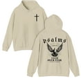 thumbnail image 4 of Psalms Christian Hoodie Faith Over Fear Front and Back Print Unisex Religious Sweatshirt Bible Verse Dove Graphic, 4 of 6