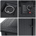 thumbnail image 6 of Singlyfire 28 inch Propane Fire Pit Table Outdoor Firepit Propane 50000BTU Smokeless Wicker Steel, 6 of 9