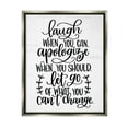 thumbnail image 2 of Stupell Industries Inspirational Life Quote Script Calligraphy Birch Pattern Graphic Art Luster Gray Floating Framed Canvas Print Wall Art, Design by Imperfect Dust, 2 of 5