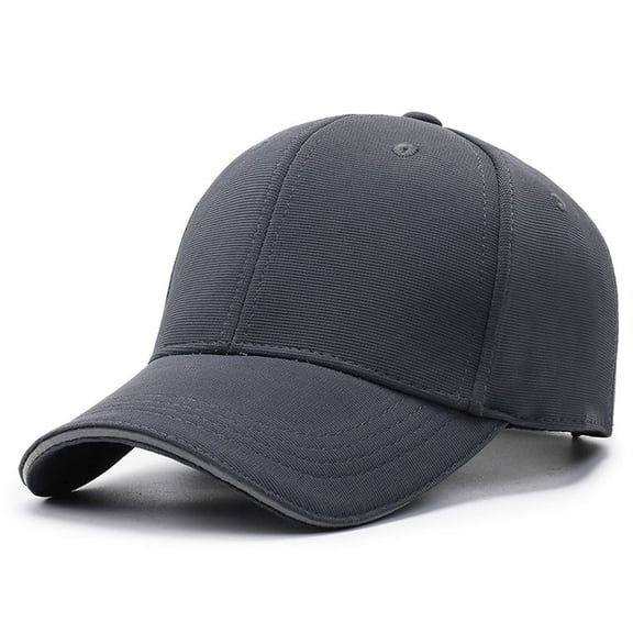 HJYCHN Men's Classic Baseball Cap Outdoor Sports Casual Wear Lightweight Breathable Adjustable Dad Hat Unisex Sun Headwear Grey One Size