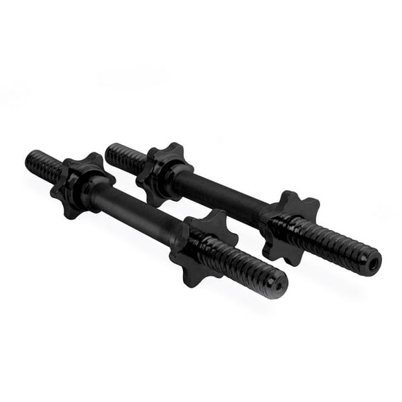CAP Pair of 14" Regular Threaded Dumbbell Handles; Black