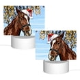 thumbnail image 2 of Hirioo Christmas Horse for Rectangular Acrylic with Night Light Best Gifts for Lover Girl Mom, Valentine's Day Anniversary Birthday Wedding Present, 2 of 9