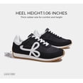 thumbnail image 3 of LUCKY STEP Stylish Retro Casual Comfortable Running Walking Shoes,Black,Womens, 3 of 11