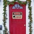 thumbnail image 5 of Rovga Christmas Decor Christmas Door Sign Decoration Animal Style Door Sign Animal Gatekeeper Sign Turtle Version Farmhouse Style Christmas Decoration Khaki One Size, 5 of 6