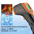 thumbnail image 3 of Gwong Electrónica Termómetro infrarrojo de calibre de temperatura digital sin contacto con pantalla LCD, 3 of 7