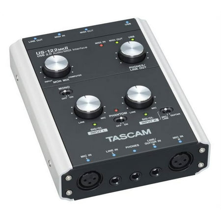 TASCAM US-122MKII USB 2.0 Audio MIDI Computer Recording Interface w/ Cubase LE4