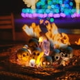 thumbnail image 6 of Halloween Decorations Indoor Outdoor Fake Human Skull Gas Log Fireplaces Decor 4PCS Terrifying Skull Fire Pit Reusable Skeleton Flame Fireproof Resin,Halloween Skull Shaped Fire Stones, 6 of 9