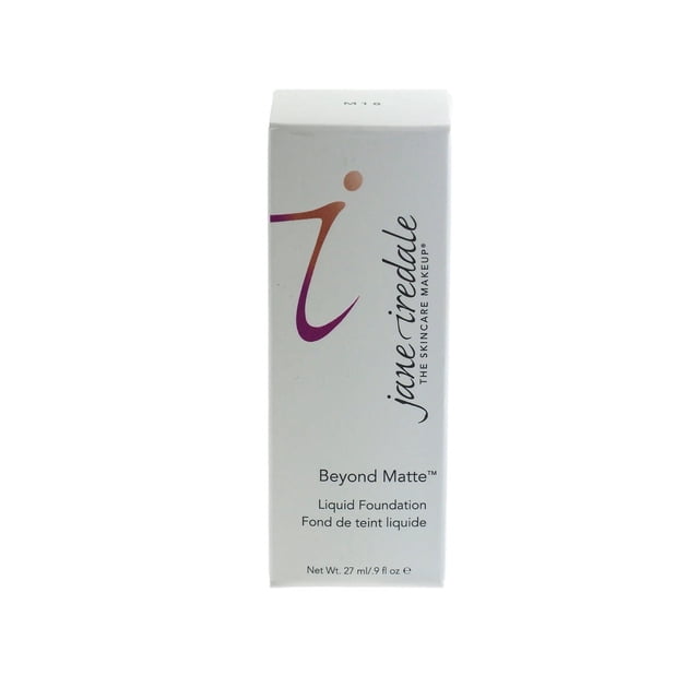jane iredale Beyond Matte 3-in-1 Liquid Foundation, Long-wear, Buildable Coverage, Vegan, Clean, Cruelty Free, Semi Matte Finish, M18