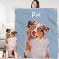 thumbnail image 1 of Custom Dog Blanket, Personalized Pet Photo Cat Portrait Memorial, Customized, 1 of 7