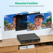 HD DVD Player for Home, CD DVD Players, WONNIE DVD Players for TV with HD/AV/Coaxial Output &USB Input, Built in PAL/NTSC System, Breakpoint Memory, HDMI and RCA Output Cable Included