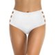 thumbnail image 1 of Braguitas de Bikini para Mujer Sólido Negro Tallas Grandes Strappy Cobertura Completa Bikini de Talle Alto Lados Atados-Blanco 4XL Lados Atados-Blanco 4XL Xishao ropa, 1 of 2