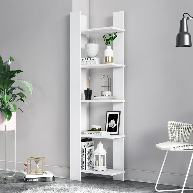 Reeta 63 Inches 5 Tier Shelf | Side Bookshelf | Minimal Furniture