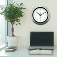 Equity by La Crosse 40222S 10" InstaSet Silver Wall Clock