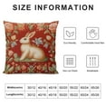 thumbnail image 6 of COMIO  Pillow Cover,Medieval Rabbit I French Modern Throw Pillow Case Modern Cushion Cover Square Pillowcase Decoration for Sofa Bed Chair Car  2pc, 6 of 6